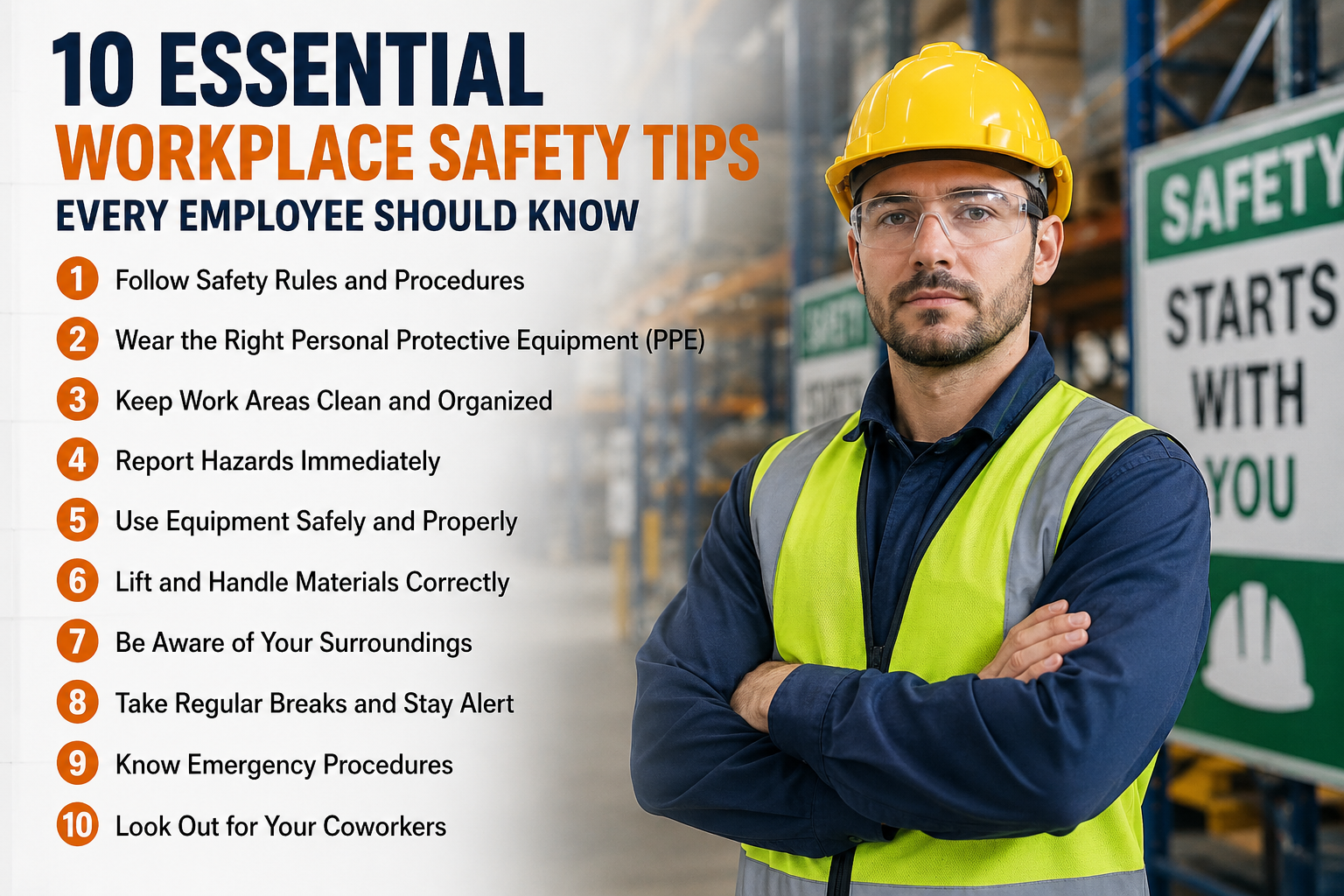 10 Essential Workplace Safety Tips Every Employee Should Know